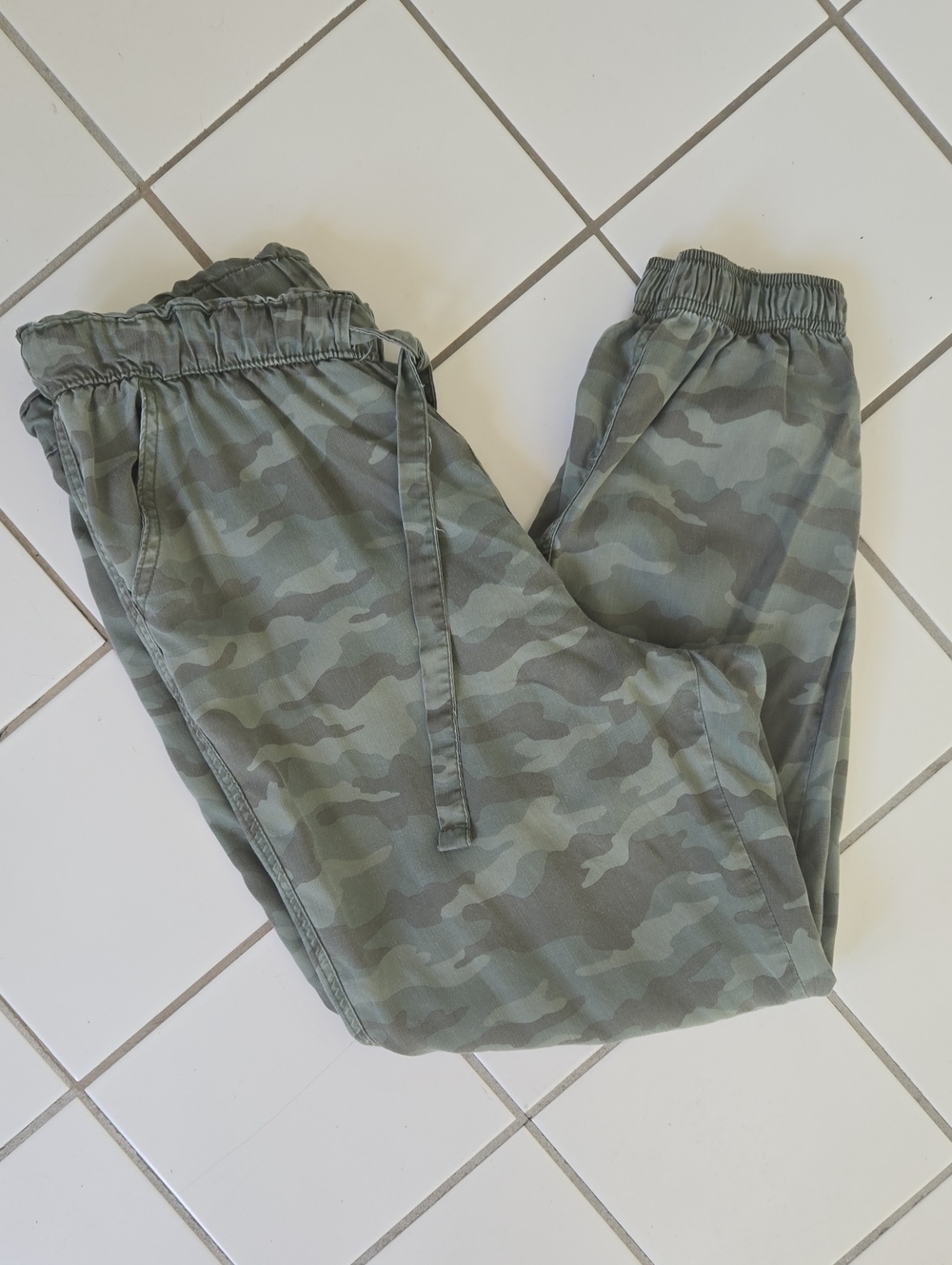 Knox Rose Olive Green Camo Jogger Pants
